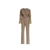 Budoar Atelier Women's Brown Elenor Jumpsuit Beige In Brown