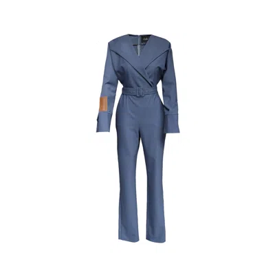 Budoar Atelier Women's Elenor Jumpsuit Dark Blue