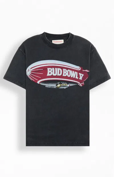 Budweiser Men's Bud Bowl Blimp T-shirt In Black