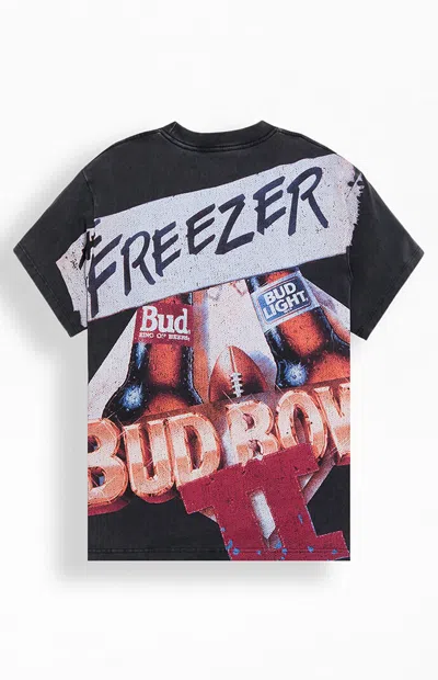 Budweiser Men's Bud Bowl Split T-shirt In Black