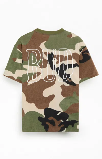Budweiser Men's By Pacsun Camo Initials T-shirt In Multi