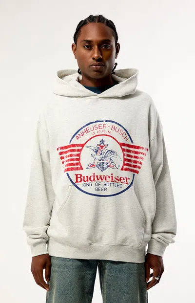 Budweiser Men's By Pacsun Heritage Hoodie In Heather Gray