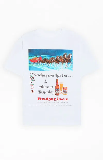 Budweiser Men's By Pacsun Holiday T-shirt In White