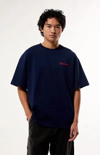 Budweiser Men's By Pacsun Initial T-shirt In Navy In Multi