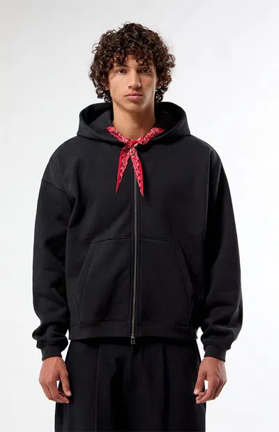 Budweiser Men's By Pacsun Paisley Zip Up Hoodie In Black