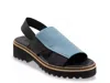 Bueno Amy Slingback Platform Sandal In Blue