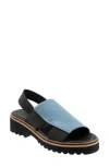 Bueno Amy Slingback Platform Sandal In Blue