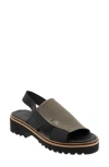 Bueno Womens Lugged Sole Slingback Sandals In Green Khaki