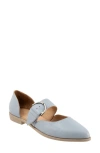 Bueno Brittany Pointed Toe Flat In Powder Blue
