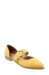 Bueno Brittany Pointed Toe Flat In Yellow