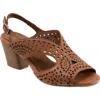 Bueno Caroline Slingback Sandal In Dark Tan