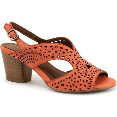 Bueno Caroline Slingback Sandal In Orange