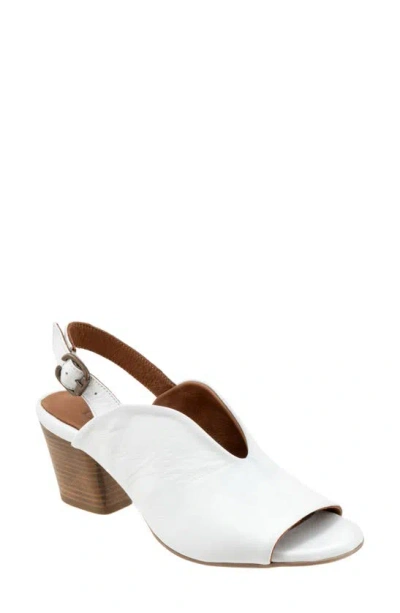 Bueno Clare Slingback Sandal In White