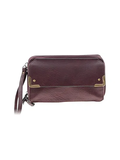 Pre-owned Bueno Crossbody Bag In Burgundy