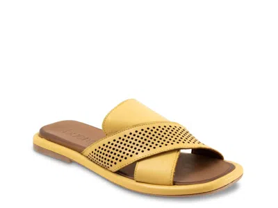 Bueno Eddison Slide Sandal In Yellow