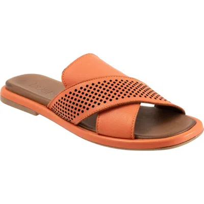 Bueno Eddison Slide Sandal In Orange