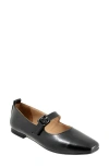 Bueno Eliana Mary Jane Flat In Black Patent