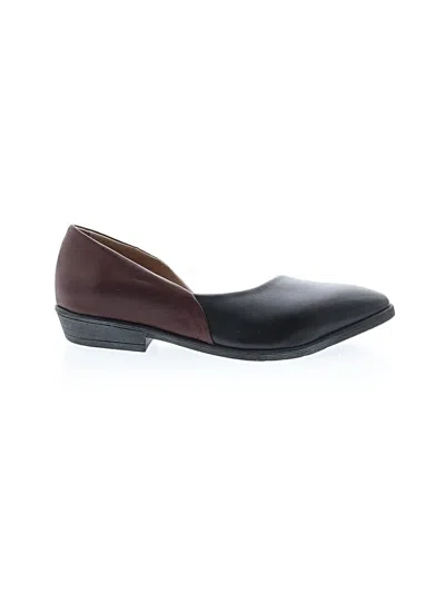 Pre-owned Bueno Flats In Black