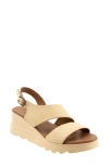 Bueno Gianna Slingback Platform Wedge Sandal In Chick