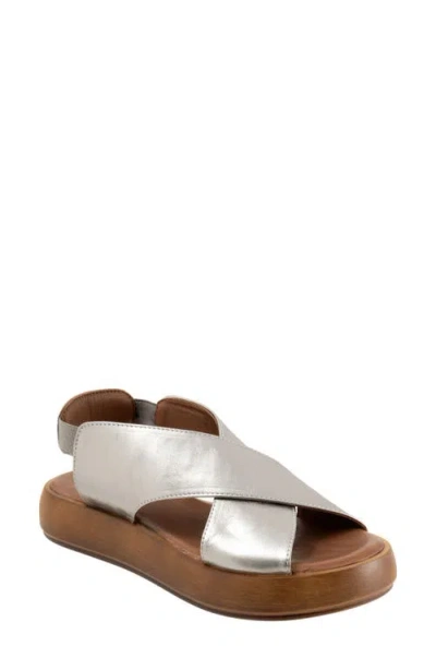 Bueno Jayden Sandal In Dark Silver