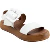 Bueno Julian Two-strap Sandal In White
