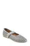 Bueno Kehlani Mary Jane Flat In Powder Blue