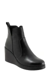 Bueno Laura Platform Wedge Bootie In Black