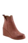 Bueno Laura Platform Wedge Bootie In Brown