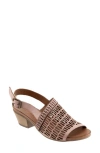 Bueno Lia Slingback Sandal In Dusty Mauve