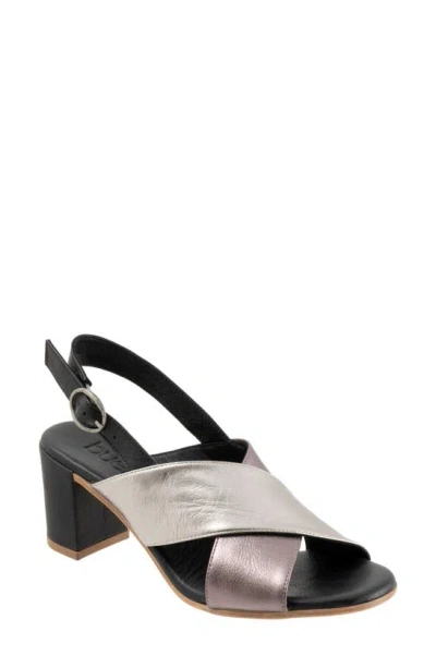 Bueno Natasha Slingback Sandal In Metallic Multi