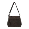 Bueno Of California Distress Pebble Washed Double Zip Crossbody Bag In Brown