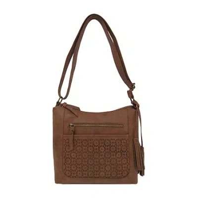 Bueno Of California Double Top Zip Hobo Bag In Brown