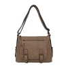 Bueno Of California Glenhaven Buckle Front Crossbody Bag In Brown