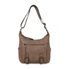 Bueno Of California Glenhaven Buckle Front Large Crossbody Bag In Brown