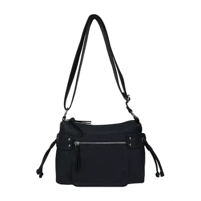 Bueno Of California Grainy Wash Crossbody Bag In Blue