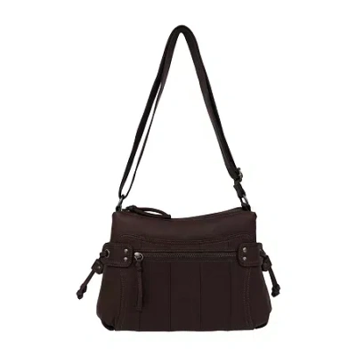 Bueno Of California Grainy Wash Crossbody Bag In Brown