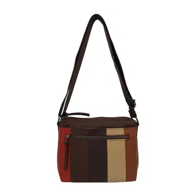 Bueno Of California Mini Top Zip Crossbody Bag In Brown
