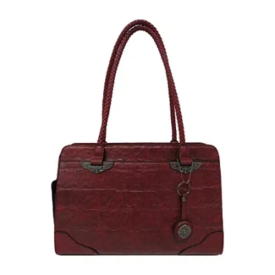 Bueno Of California Mix Media Tote Bag In Red