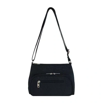 Bueno Of California Nylon Zip Crossbody Bag In Blue