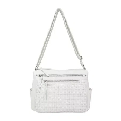 Bueno Of California Straw Tote Flower Detail Tote Bag In White