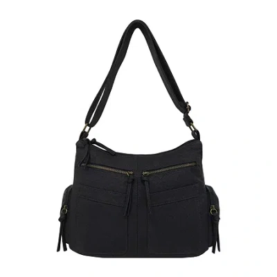 Bueno Of California Top Zip Large Crossbody Bag In Blue