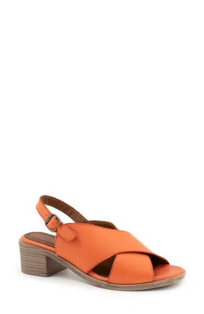 Bueno Owen Slingback Sandal In Orange