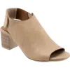 Bueno Rachel Block Heel Sandal In Taupe
