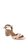 Bueno Roman Ankle Strap Sandal In Pale Pink