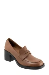 Bueno Ruth Penny Loafer Pump In Brown