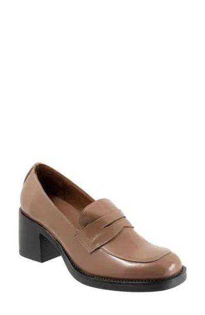 Bueno Ruth Penny Loafer Pump In Animal Print