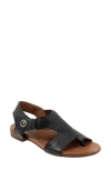 Bueno Tessie Toe Loop Sandal In Black