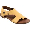 Bueno Tessie Toe Loop Sandal In Mustard