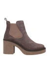 Bueno Woman Ankle Boots Khaki Size 8 Soft Leather In Beige