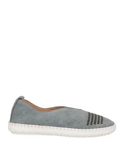 Bueno Woman Ballet Flats Grey Size 7 Leather In Gray